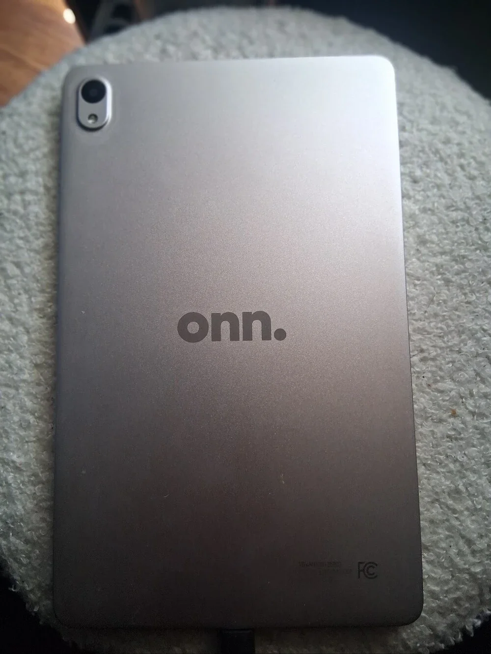 Onn. Silver Tablet with Rear Camera - Sleek Metallic Finish